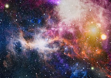 birçok ışık yılı uzakta dünya derin uzayda yıldız alanı. Bu görüntü nasa tarafından döşenmiş unsurları