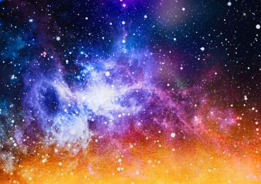 birçok ışık yılı uzakta dünya derin uzayda yıldız alanı. Bu görüntü nasa tarafından döşenmiş unsurları