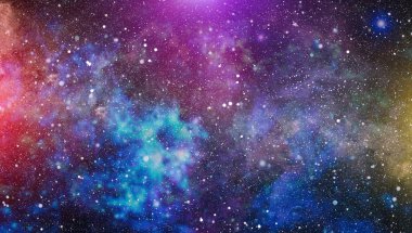 birçok ışık yılı uzakta dünya derin uzayda yıldız alanı. Bu görüntü nasa tarafından döşenmiş unsurları