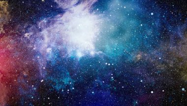 birçok ışık yılı uzakta dünya derin uzayda yıldız alanı. Bu görüntü nasa tarafından döşenmiş unsurları