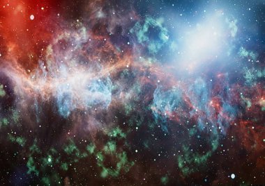 birçok ışık yılı uzakta dünya derin uzayda yıldız alanı. Bu görüntü nasa tarafından döşenmiş unsurları