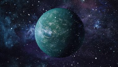 birçok ışık yılı uzakta dünya derin uzayda yıldız alanı. Bu görüntü nasa tarafından döşenmiş unsurları