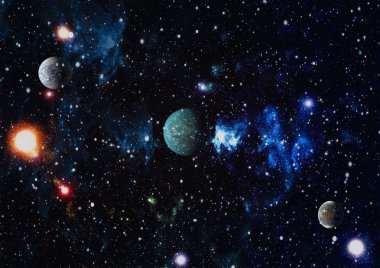 alan birçok ışık yılı uzakta dünya. Nasa tarafından döşenmiş bu görüntü unsurları