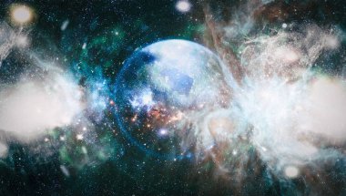 alan birçok ışık yılı uzakta dünya. Nasa tarafından döşenmiş bu görüntü unsurları