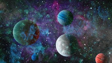 Galaksi - NASA tarafından desteklenen bu resmin elementleri