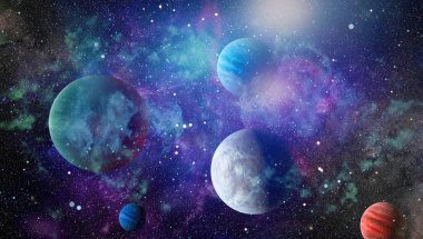 Galaksi - NASA tarafından desteklenen bu resmin elementleri