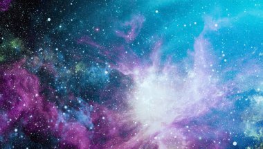 Güzel bulutsu, yıldızlar ve galaksiler. Nasa tarafından döşenmiş bu görüntü unsurları.