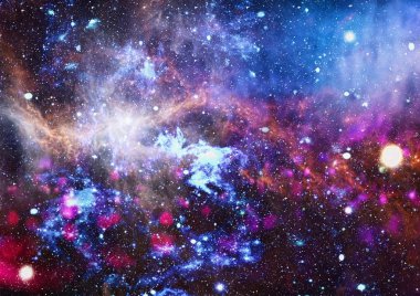 Derin uzay bulunan sarmal gökada. Nasa tarafından döşenmiş bu görüntü unsurları.