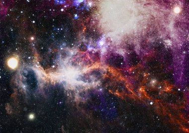 Derin uzay bulunan sarmal gökada. Nasa tarafından döşenmiş bu görüntü unsurları.