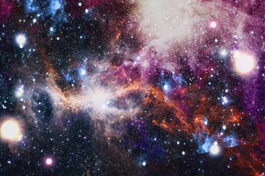 Derin uzay bulunan sarmal gökada. Nasa tarafından döşenmiş bu görüntü unsurları.