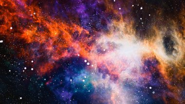 Derin uzay bulunan sarmal gökada. Nasa tarafından döşenmiş bu görüntü unsurları.