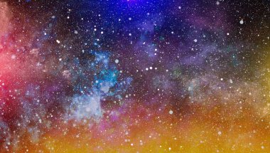 Derin uzay bulunan sarmal gökada. Nasa tarafından döşenmiş bu görüntü unsurları.