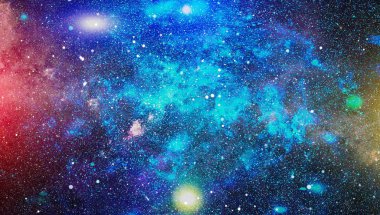 Derin uzay bulunan sarmal gökada. Nasa tarafından döşenmiş bu görüntü unsurları.