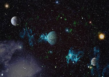 Derin uzay bulunan sarmal gökada. Nasa tarafından döşenmiş bu görüntü unsurları.