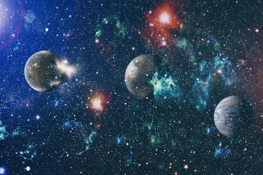 Derin uzay bulunan sarmal gökada. Nasa tarafından döşenmiş bu görüntü unsurları.