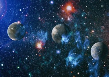 Derin uzay bulunan sarmal gökada. Nasa tarafından döşenmiş bu görüntü unsurları.