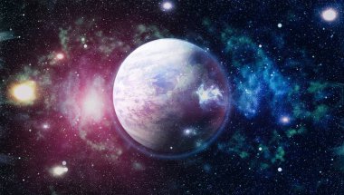 Derin uzay bulunan sarmal gökada. Nasa tarafından döşenmiş bu görüntü unsurları.