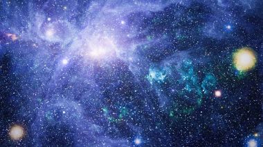Uzaydaki gezegenler, yıldızlar ve galaksiler uzay keşiflerinin güzelliğini gösteriyor. NASA tarafından döşenmiş elementler