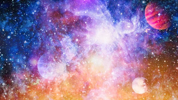 星雲や宇宙の銀河 Nasaによって提供されたこの画像の要素 — ストック写真