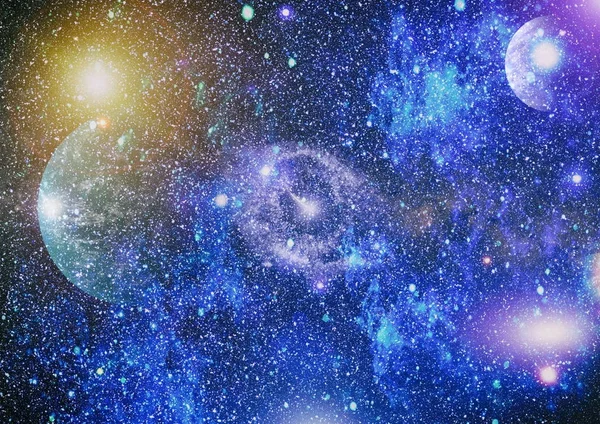Nebulosa Och Galaxer Rymden Delar Denna Bild Tillhandahålls Nasa — Stockfoto