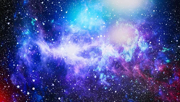 Зоряне Поле Глибокому Космосі Багато Світлових Років Від Землі Елементи — стокове фото