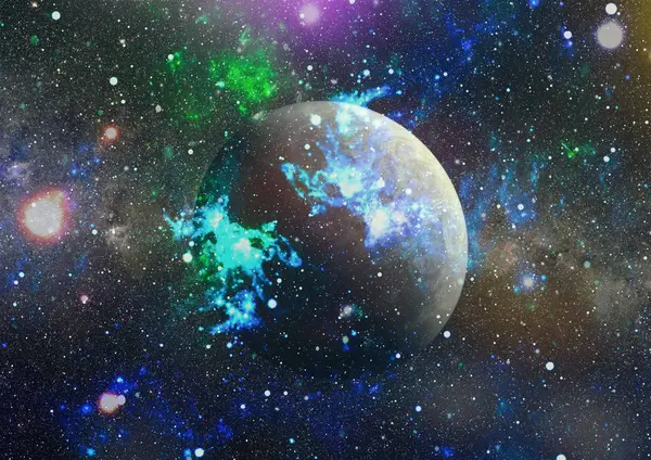 Derin uzay bulunan sarmal gökada. Nasa tarafından döşenmiş bu görüntü unsurları.