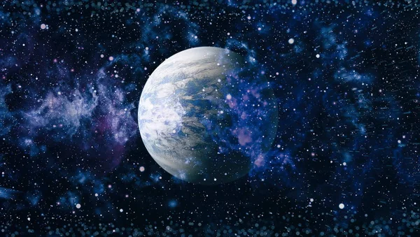 Sterne Eines Planeten Und Einer Galaxie Einem Freien Raum Elemente — Stockfoto