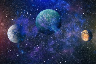 alan birçok ışık yılı uzakta dünya. Nasa tarafından döşenmiş bu görüntü unsurları