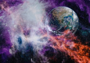 alan birçok ışık yılı uzakta dünya. Nasa tarafından döşenmiş bu görüntü unsurları