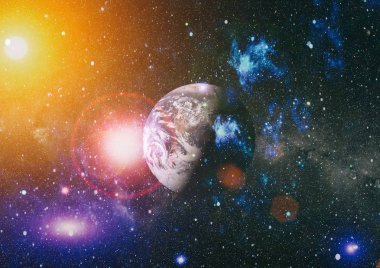 alan birçok ışık yılı uzakta dünya. Nasa tarafından döşenmiş bu görüntü unsurları