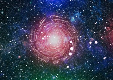 birçok ışık yılı uzakta dünya derin uzayda yıldız alanı. Bu görüntü nasa tarafından döşenmiş unsurları