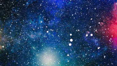 birçok ışık yılı uzakta dünya derin uzayda yıldız alanı. Bu görüntü nasa tarafından döşenmiş unsurları