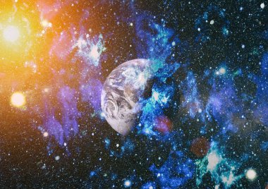 Soyutlama alanı arka plan tasarımı için. Mistik ışık