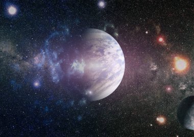 Soyutlama alanı arka plan tasarımı için. Mistik ışık