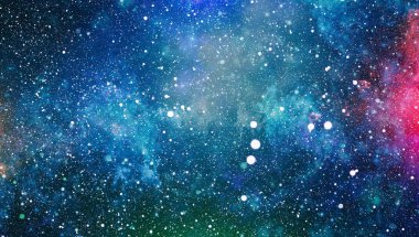 yıldız ile karanlık derin uzay arka plan.