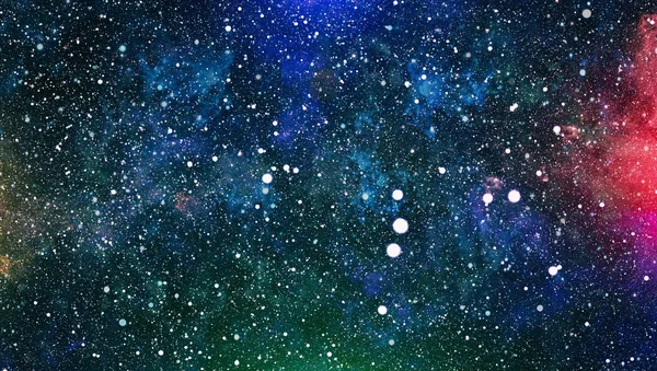 Fond sombre abstrait de l'espace profond avec des étoiles . — Photo
