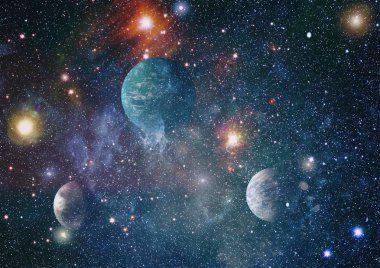 Evrendeki sonsuz uzay alanının küçük bir parçası. 