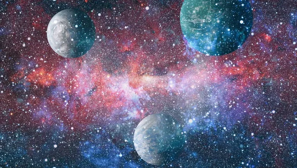 Petite Partie Champ Infini Étoiles Dans Univers Eléments Cette Image — Photo