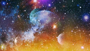 Mavi karanlık gece gökyüzü çok yıldız ile. Samanyolu alanı arka