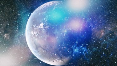 yıldız ile karanlık derin uzay arka plan.