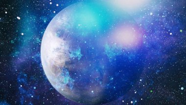 yıldız ile karanlık derin uzay arka plan.