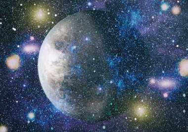 Soyutlama alanı arka plan tasarımı için. Mistik ışık