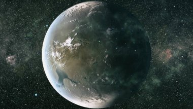 yıldız ile karanlık derin uzay arka plan.