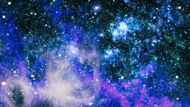 yıldız ile karanlık derin uzay arka plan.