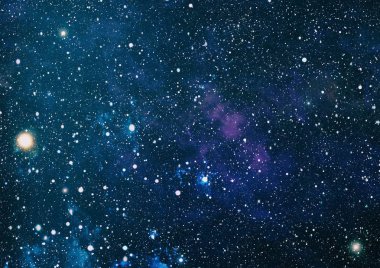 Fütürist soyut alan arkaplanı. Yıldızlı ve nebulalı gece gökyüzü. Bu görüntünün elementleri NASA tarafından desteklenmektedir