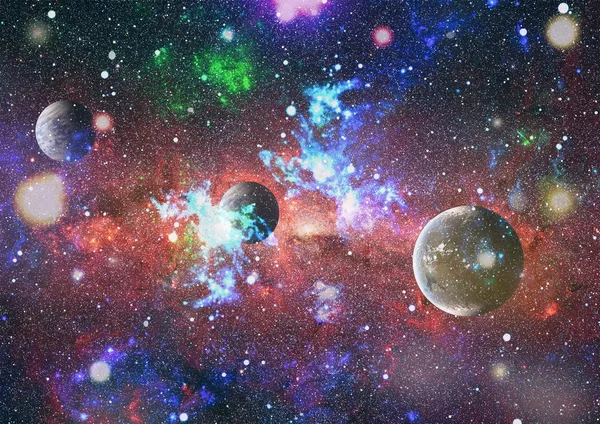 Supernova Explosion Nébuleuse Étoile Lumineuse Galaxie Lointaine Image Abstraite Éléments — Photo