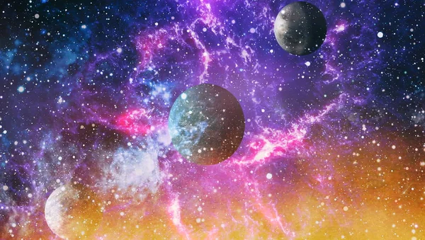 Colorido Espacio Profundo Fondo Concepto Del Universo Elementos Esta Imagen — Foto de Stock