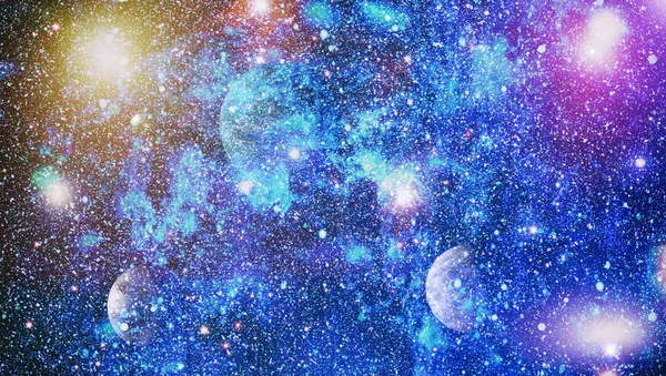 Colorido Espacio Profundo Fondo Concepto Del Universo Elementos Esta Imagen — Foto de Stock