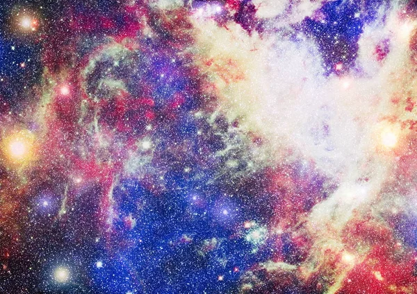 Fütürist soyut alan arkaplanı. Yıldızlı ve nebulalı gece gökyüzü. Bu görüntünün elementleri NASA tarafından desteklenmektedir