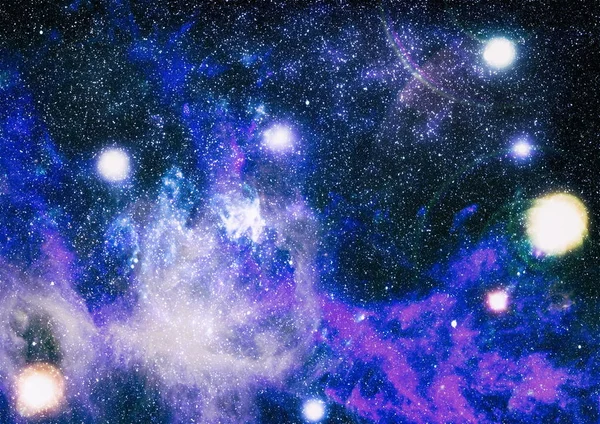 Futuristico Sfondo Spazio Astratto Cielo Notturno Con Stelle Nebulosa Elementi — Foto Stock